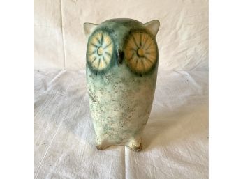 Mid Century Modern Hand Made Pottery Owl
