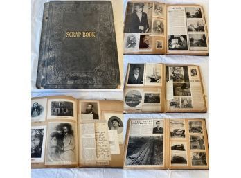 Antique Scrap Book Of Portraits