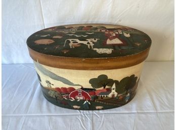 Hand Painted Wooden Pantry Box All Over Decoration