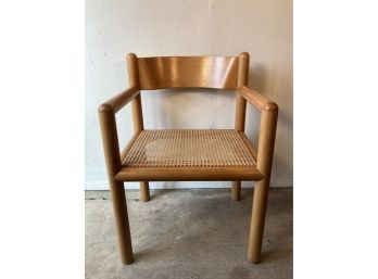 Vintage Vignelli Sunar Hauserman Birch Acorn Arm Chair