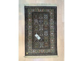 53 X 31 Classic Silk Tabriz Hand Made Carpet Garden Pattern