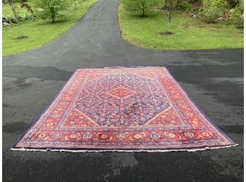 9.6 X 13.1 Semi-Antique Oriental Wool Hand Made Carpet
