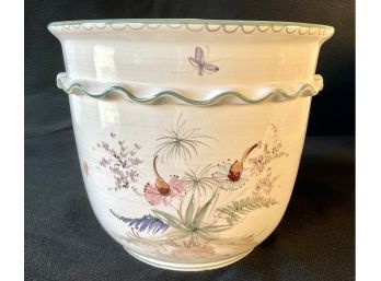 Very Elegant Cashe Pot, Signed & Numbered Made In Germany, Measurements 9 High X 10-1/2 Wide
