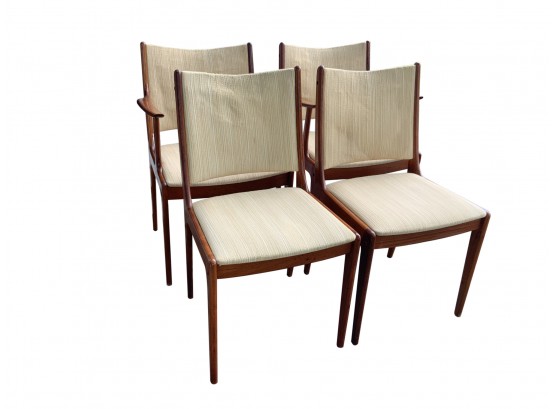 Set Of 4  Mid Century Modern ULDIM MOBELFABFIK DINING CHAIRS Teak Chairs