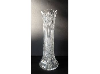 Antique Brilliant Cut Glass Thistle Pattern Vase