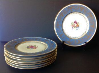 Set Of 8 Ovingtons New York Dinner Plates Marked From  Czechoslovakia