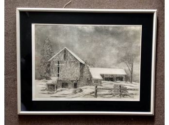 Artist Proof Framed Etching And Aquatint Signed By Late Artist B. Dahlin
