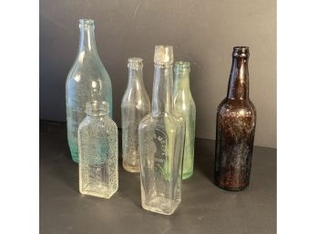 Barn Find!  6 Vintage Glass Bottles
