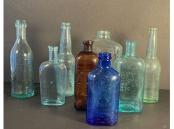 Barn Find! 8 Vintage Glass Bottles