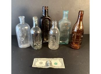 6 Antique Bottles Barn Find