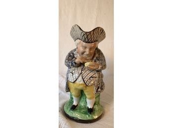 Antique Large Toby Jug Of A Man And His Snuff Box
