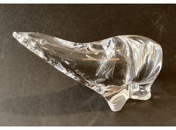 Signed Crystal Seal Signed By Glass Artist Nalzra