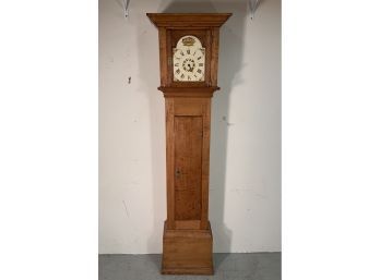 Antique American Tiger Maple Tall Clock Case