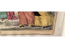 Hand Colored Copper Etching Monstrosities Of 1827 By Artist Robert Cruikshank C. 1835