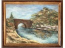 Large Original Barbara Dahlin Oil Painting On Canvas Indian River Clinton In Autumn