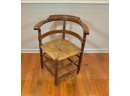 Antique Yale Hand Made Corner Chair Labeled 1888