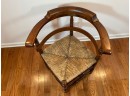 Antique Yale Hand Made Corner Chair Labeled 1888
