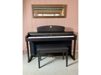 Yamaha CLAVINOVA  Digital Electric Piano & Bench Black Finish