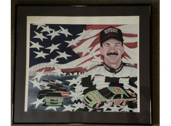NASCAR : An Ode To Dale Jarret  And His Racing By Late Artist Sam Bass, Signed In Pencil
