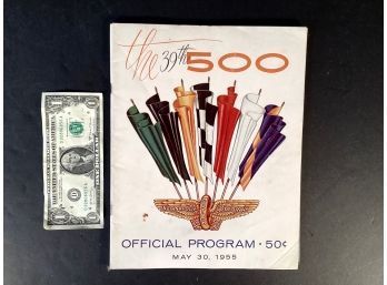Original 1955 Indianapolis 500 Official Program HARD TO FIND