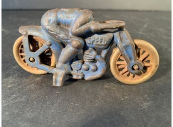 Original Hubley Cast Iron SPEED Motorcycle