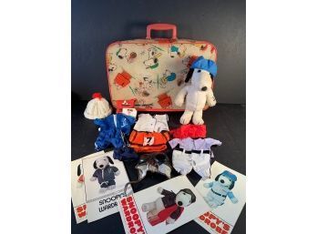 Original SNOOPY Suitcase & Wardrobe With Snoopy Plush Figure