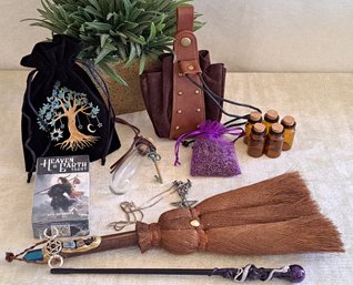 Carry Your Potions, Wand And Tarot Cards Into The Forest Or Ren Fair Or Cos Play