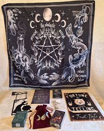 Witchy Collection Including: Tarot Familiars, The Practical Witch's Spell Deck, Fortune Telling Sign & More
