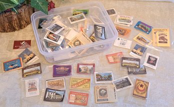 100's Of Collectible Vintage Matchbook Advertising Stickers/ Covers