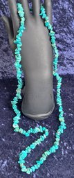 New! Turquoise Chip Strand 30 Inches Long