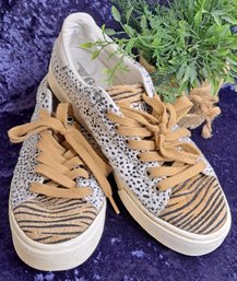 Fun Gola Animal Print Lace Up Sneakers Size 39