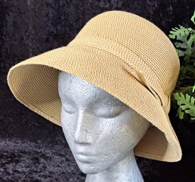 Lovely Straw Cloche Style Hat