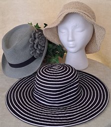 Trio Of Ladies' Summer Hats