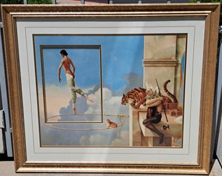Huge Michael Parks Dream For Rosa Framed And Uniquely Matted Print 40 X 36