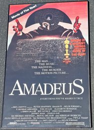 Large Framed Amadeus Movie Poster 26 X 40