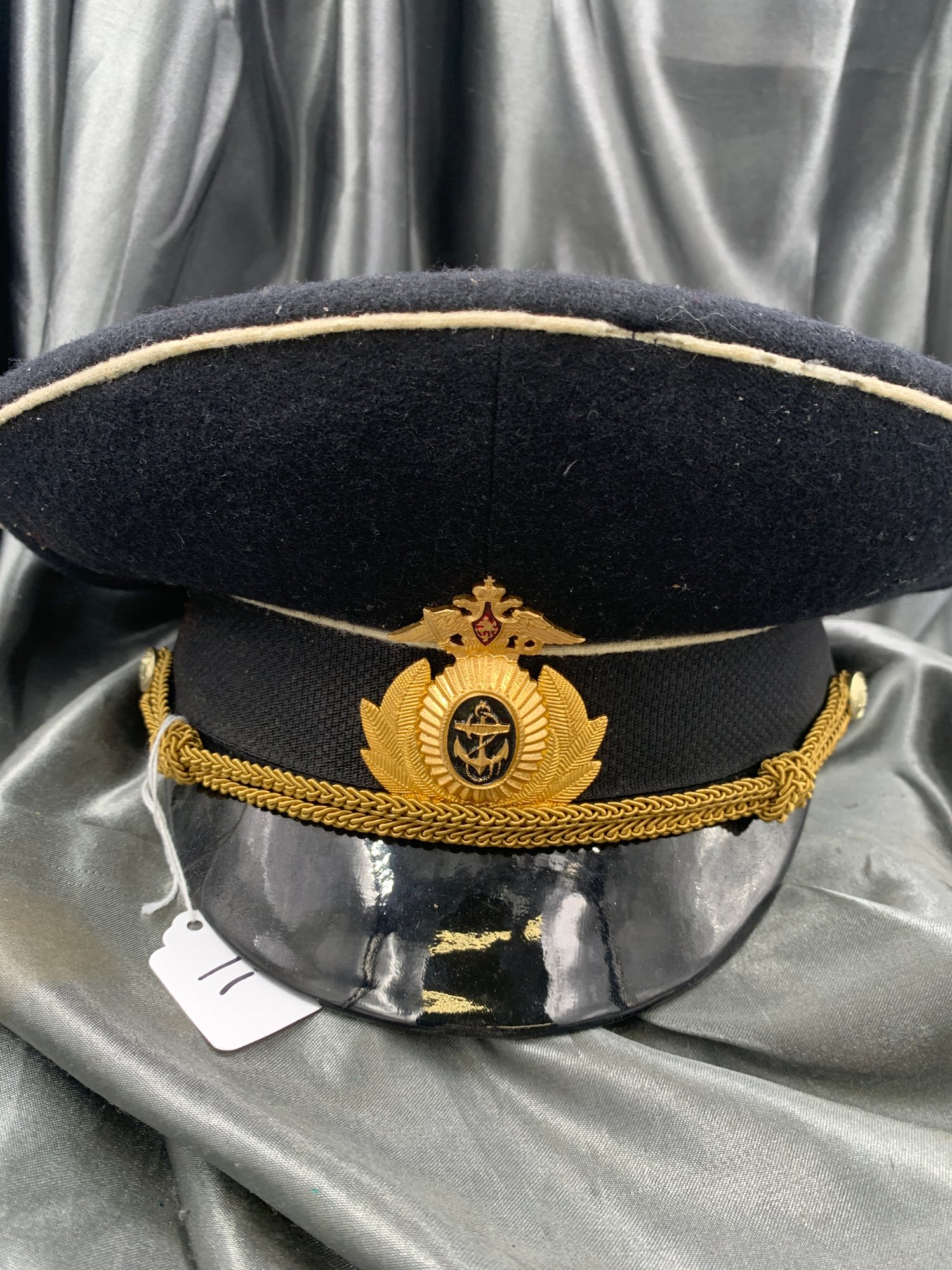 RUSSIAN NAVAL VISOR CAP #1685 | Auctionninja.com