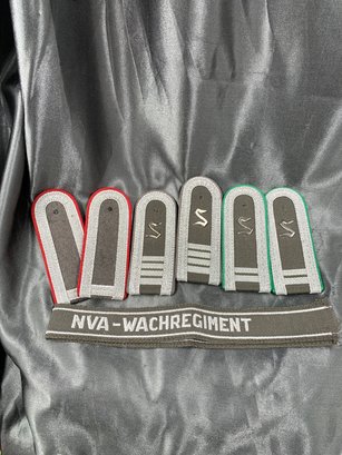 East German NVA Shoulder Boards And Wachregiment Cuff Title
