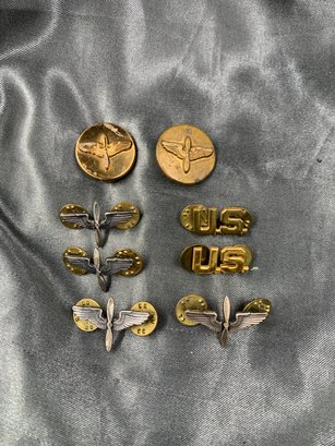 WW2 U.S. Army Air Force Collar Insignia Devices