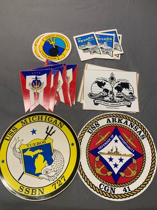 USN Submarine And Cruiser Stickers