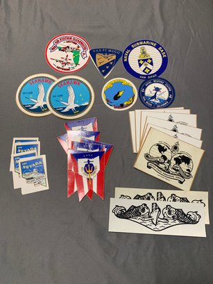 USN Submarine ,Cruiser, Helicopter, And Base Stickers