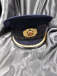 EAST GERMAN VOLKSMARINE NVA VISOR CAP