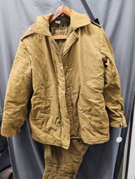 SOVIET RUSSIAN ARMY WINTER COAT AND TROUSERS