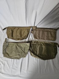 SET OF 4 ITALIAN MILITARY UTILITY POUCHES