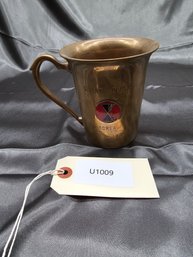 KOREAN WAR 7TH DIVISION TRENCH ART DEDICATED CUP