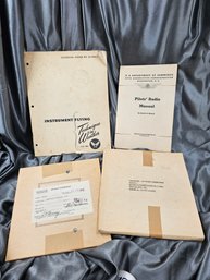 WWII US ARMY AIR FORCES TRAINING MANUALS AND FLIGHT COMPUTERS GROUPING