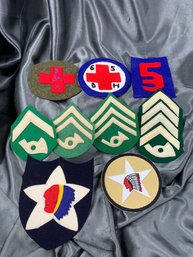 Reproduction U.S. WWI Patches For 2nd ID And Base Hospitals