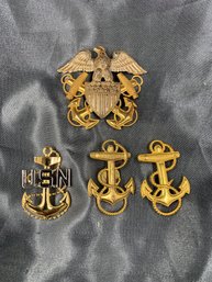 U.S. Navy Cap Badges