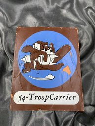 54th Troop Carrier Leather Patch