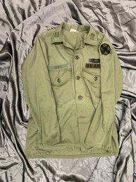 US Army Fatigue Shirt CIB