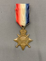 WWI BRITISH GREAT BRITAIN 1914-1915 WAR CROSS, NAMED